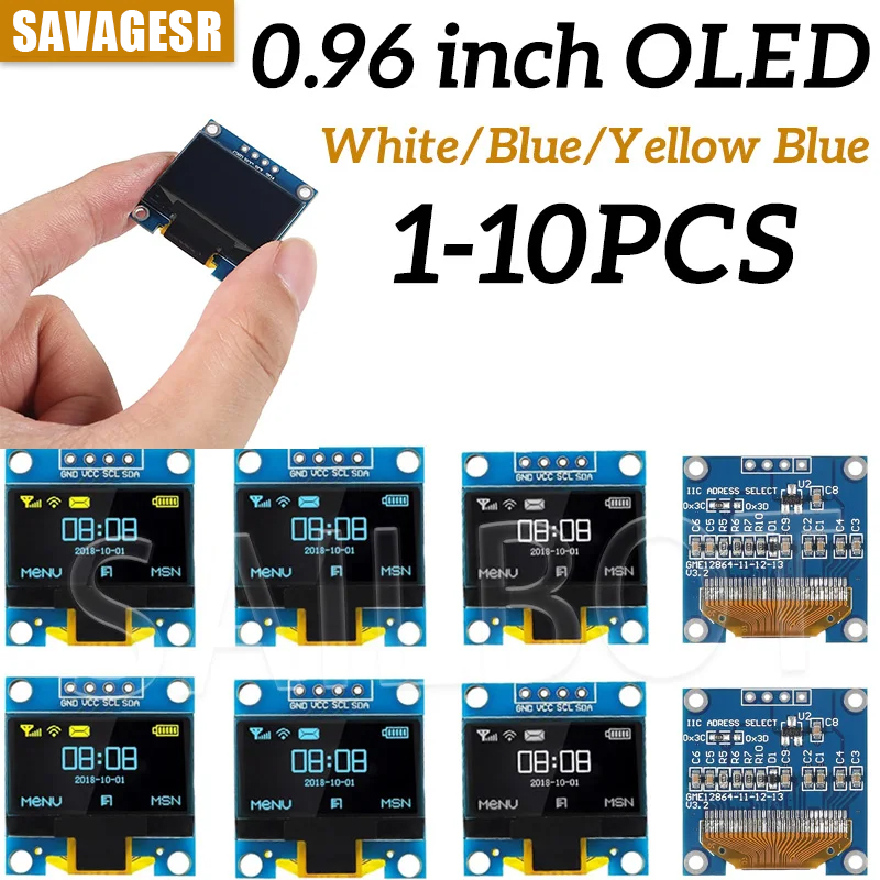 Oled Display 0.96 - 1-10PCS 0.96 Inch OLED Display Module