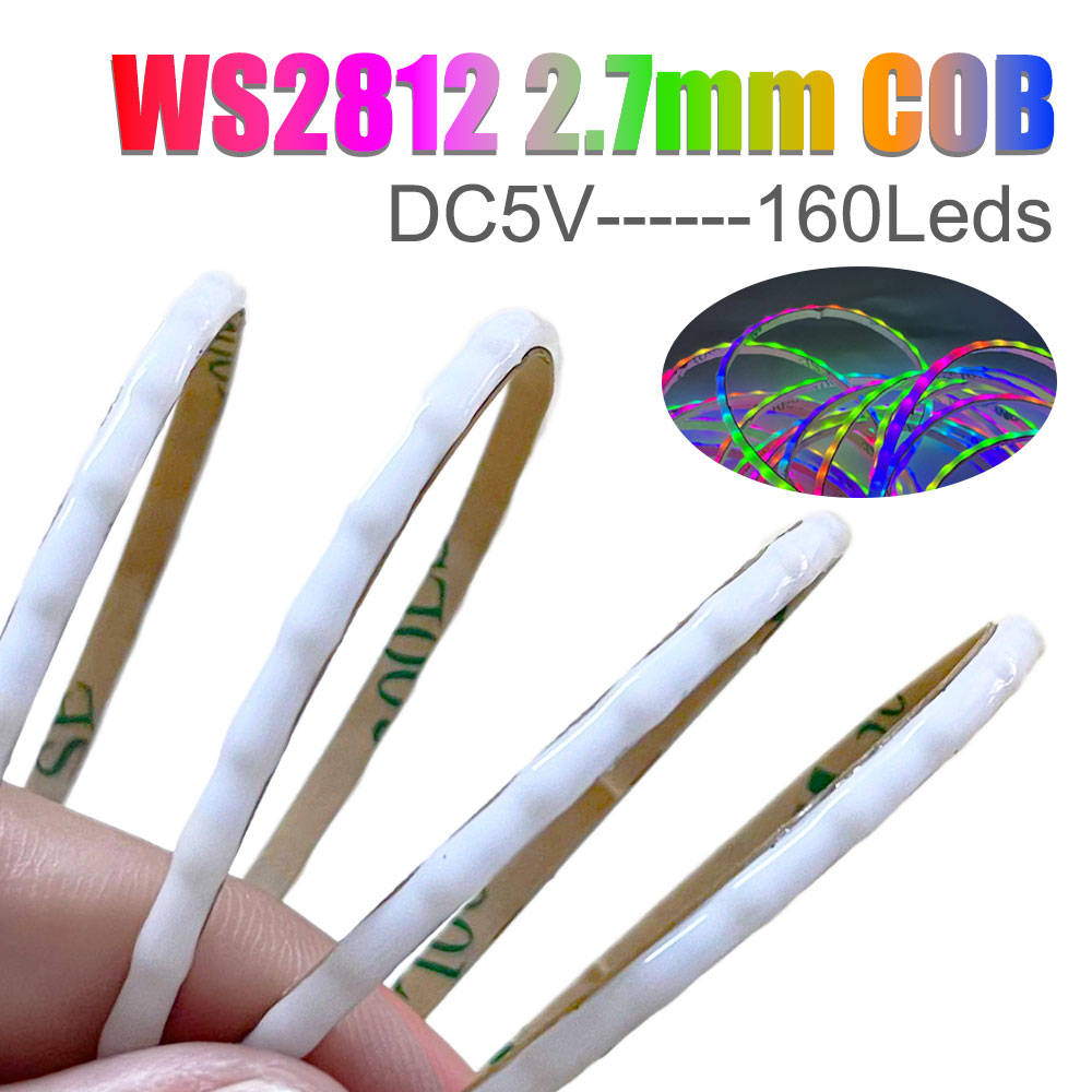 Ws2812B Strip 5V - DC5V 2.7mm Ultra Narrow WS2812B COB