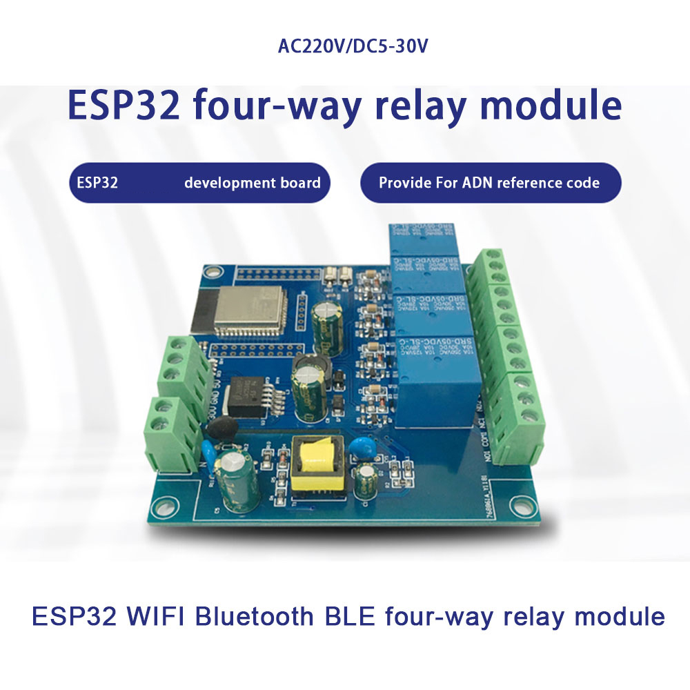 Relay Module 4 Channel - ESP32 Relay Development Board AC /