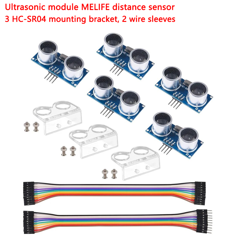 Ultrasonic Sensor Hc-Sr04 - 5 ultrasonic modules, MELIFE distance sensor,