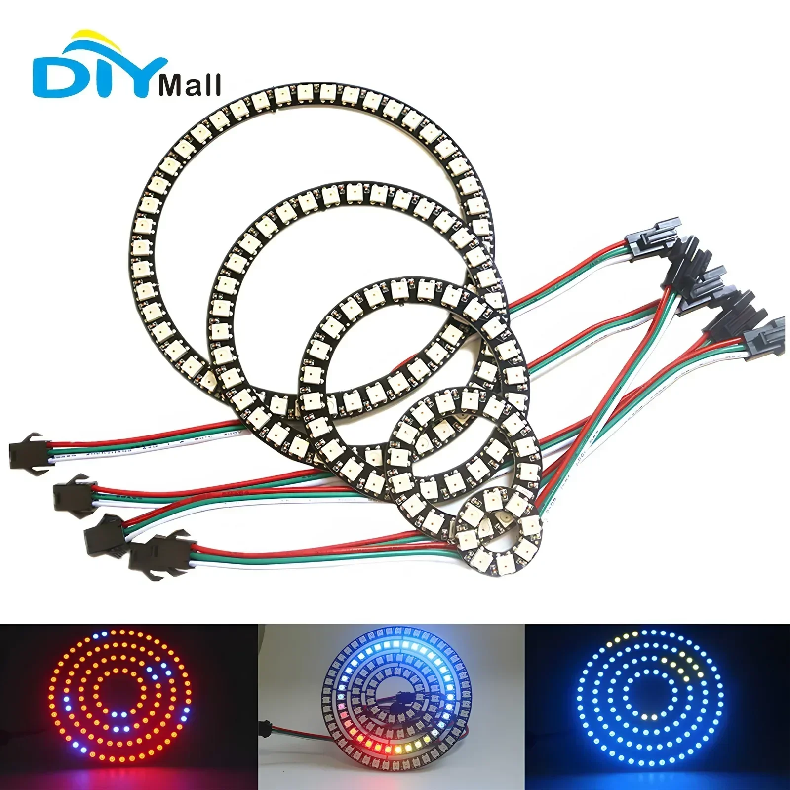 Ws2812B - DIYmall WS2812B 5050 RGB LED Ring