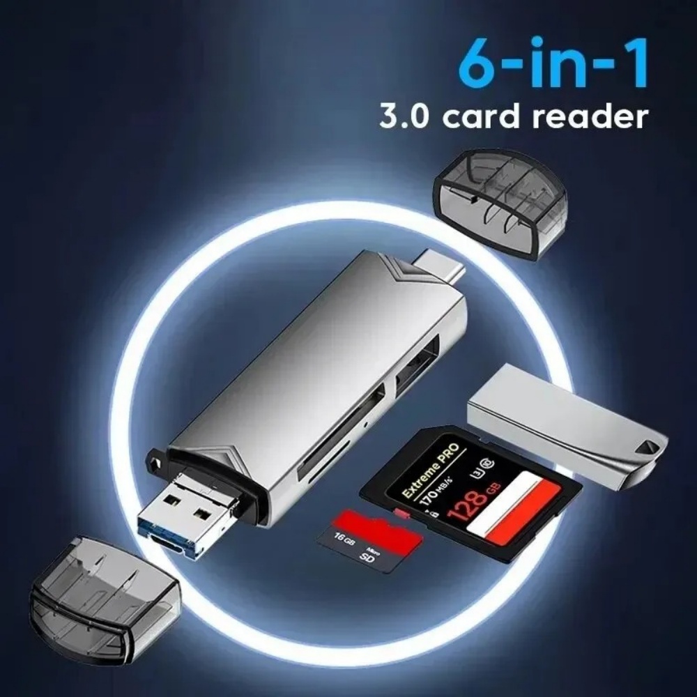 Sd Card Module - 6‑in‑1 USB 3.0 OTG Card Reader
