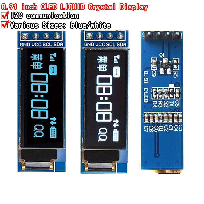 Ssd1306 - 0.91 inch OLED display module white/blue