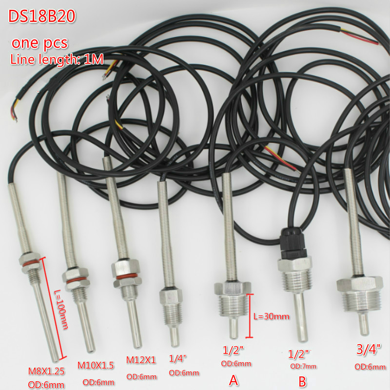 Ds18B20 - DS18B20 Digital Temperature Sensor G1/2
