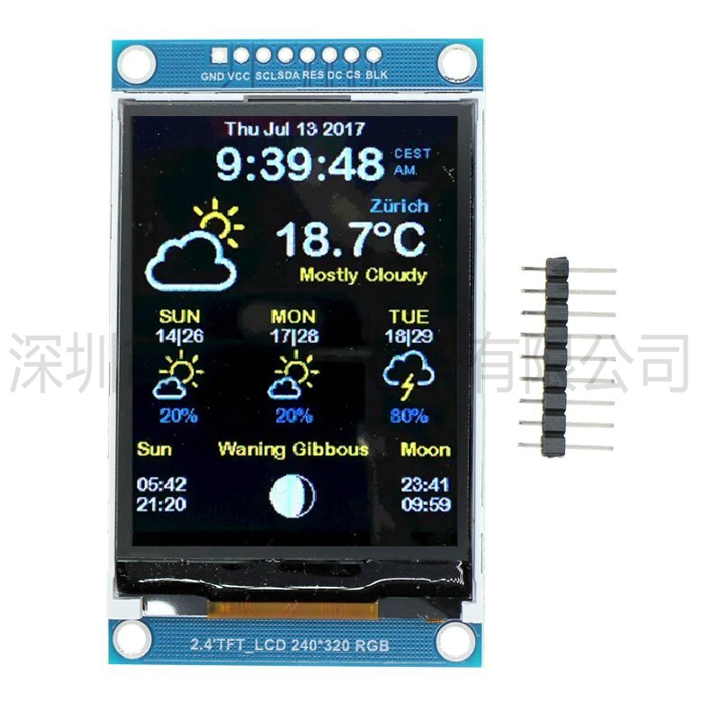 Ili9341 - 2.4-inch 240x320 Lcd Spi Serial Module