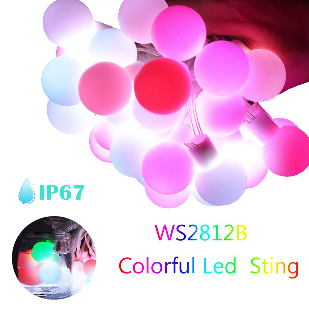 WS2812b LED Round Ball String  - Ws2812B Strip 5V ulasan dan harga