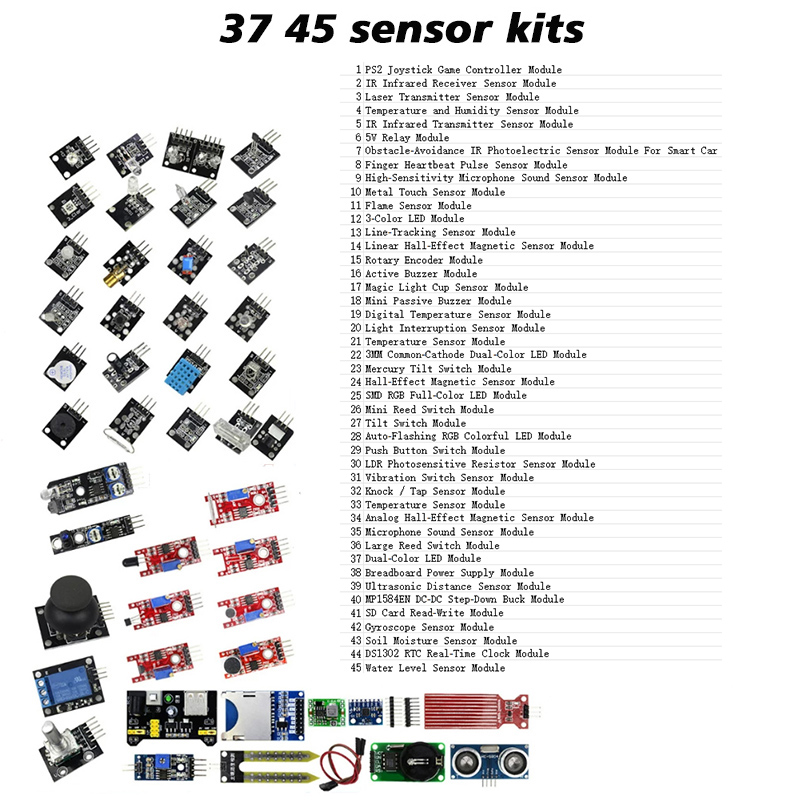 Sensor kit Sensor kit 45 senso - Dht11 ulasan dan harga