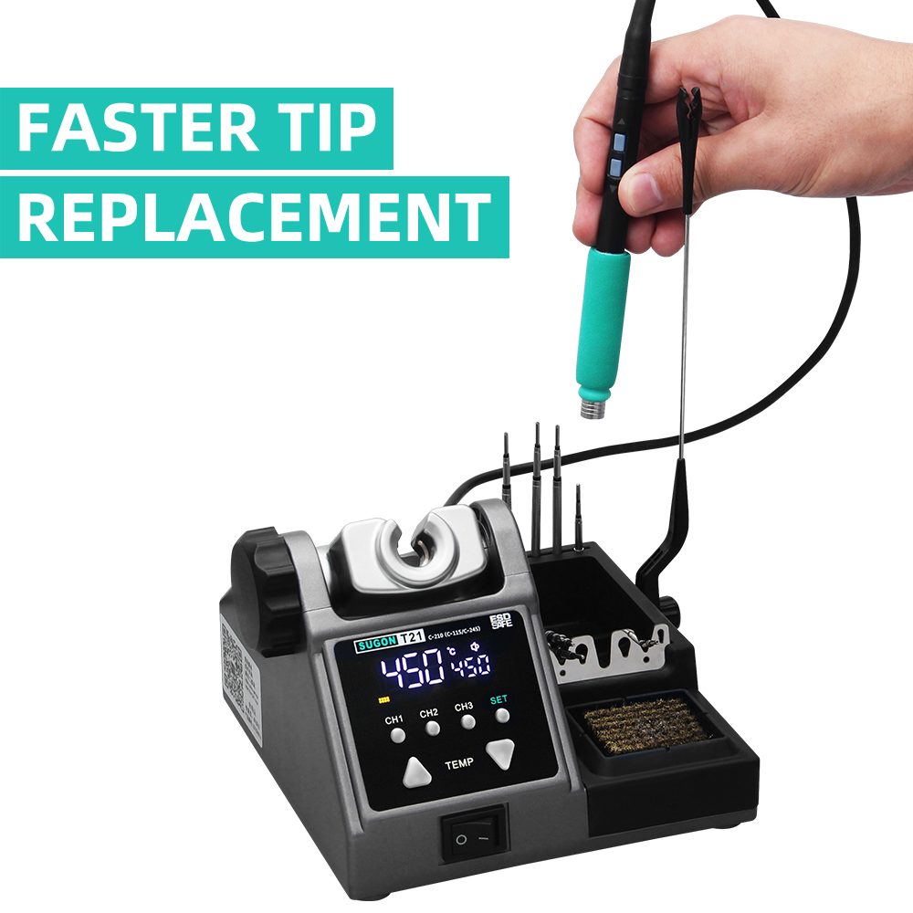 SUGON T21 Soldering Station Co - Soldering Iron Temperature Probe ulasan dan harga