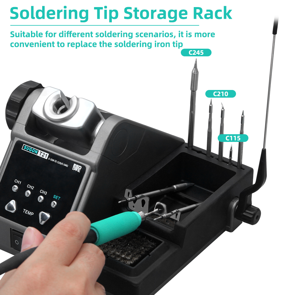 SUGON T21 Soldering Station Co - Soldering Iron Temperature Probe ulasan dan harga