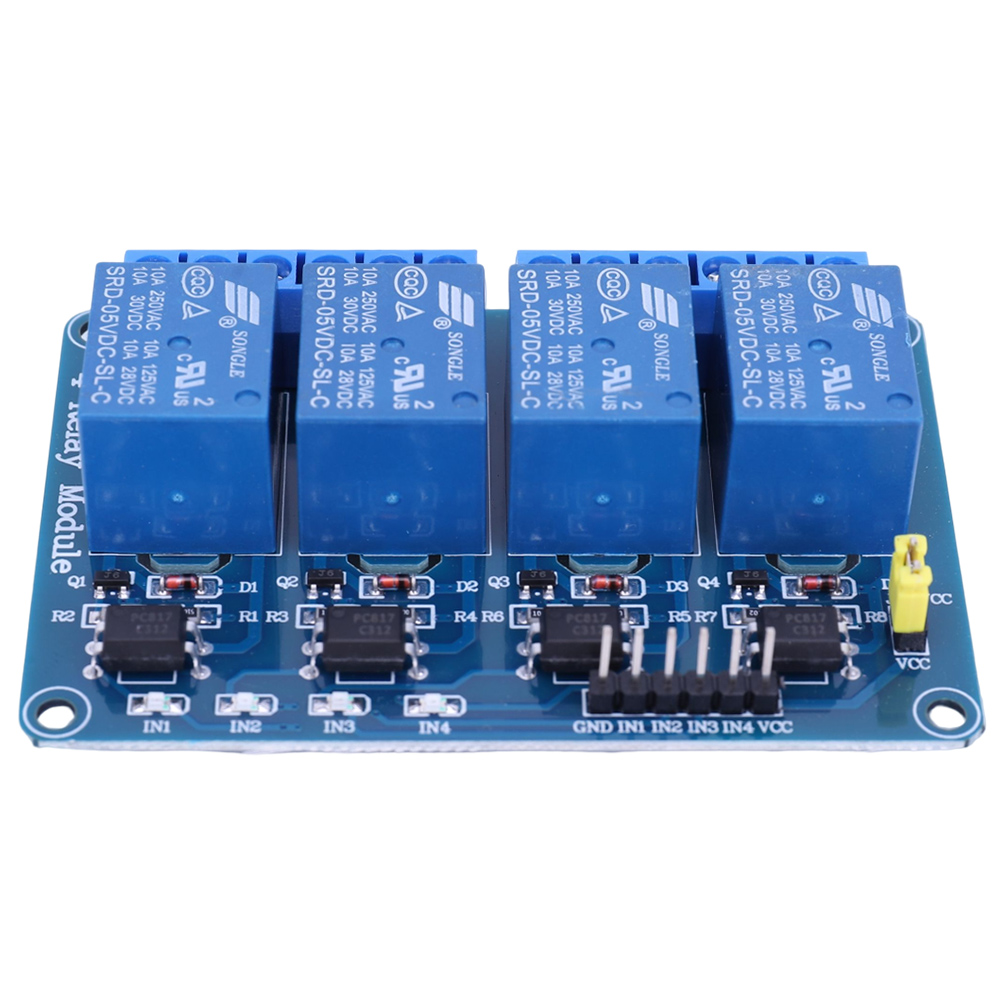 5V 12V 4 Channel Relay Board w - Relay Module 4 Channel ulasan dan harga