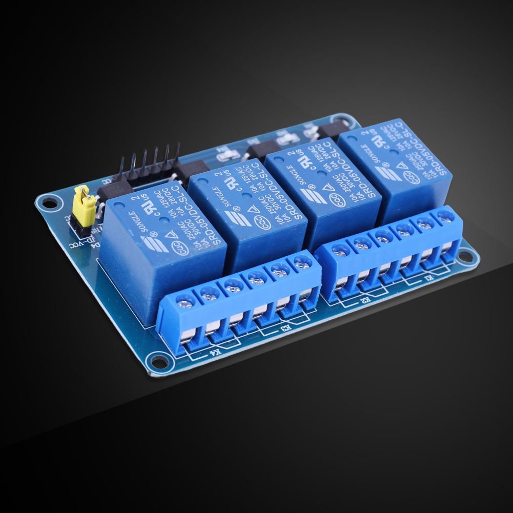 5V 12V 4 Channel Relay Board w - Relay Module 4 Channel ulasan dan harga