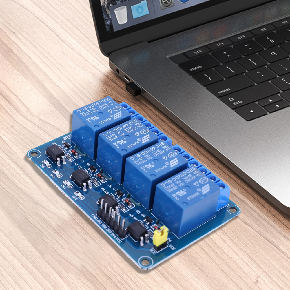5V 12V 4 Channel Relay Board w - Relay Module 4 Channel ulasan dan harga