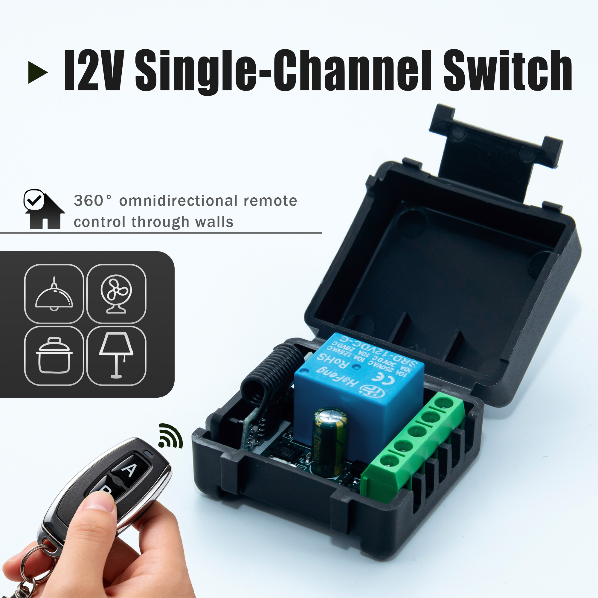 DC 12V 433MHz Wireless Remote  - Ir Remote Module ulasan dan harga