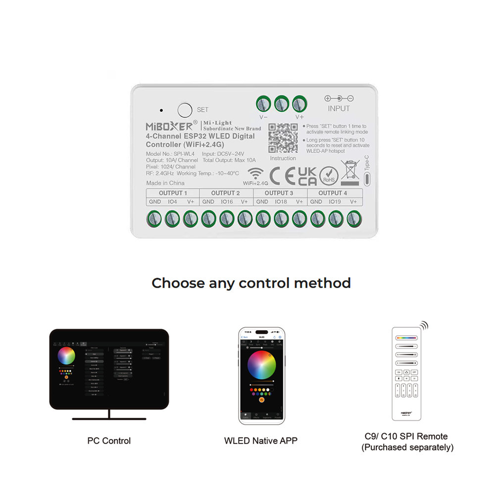 Miboxer SPIW5-4 5in1 SPI LED C - Ws2812B ulasan dan harga