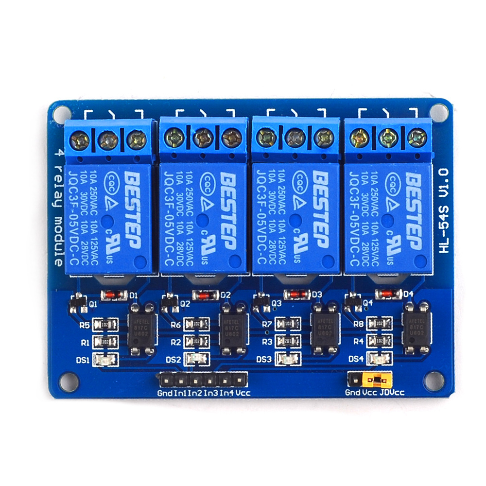 5V 4 Channel Relay Module 4-ch - Relay Module 4 Channel ulasan dan harga