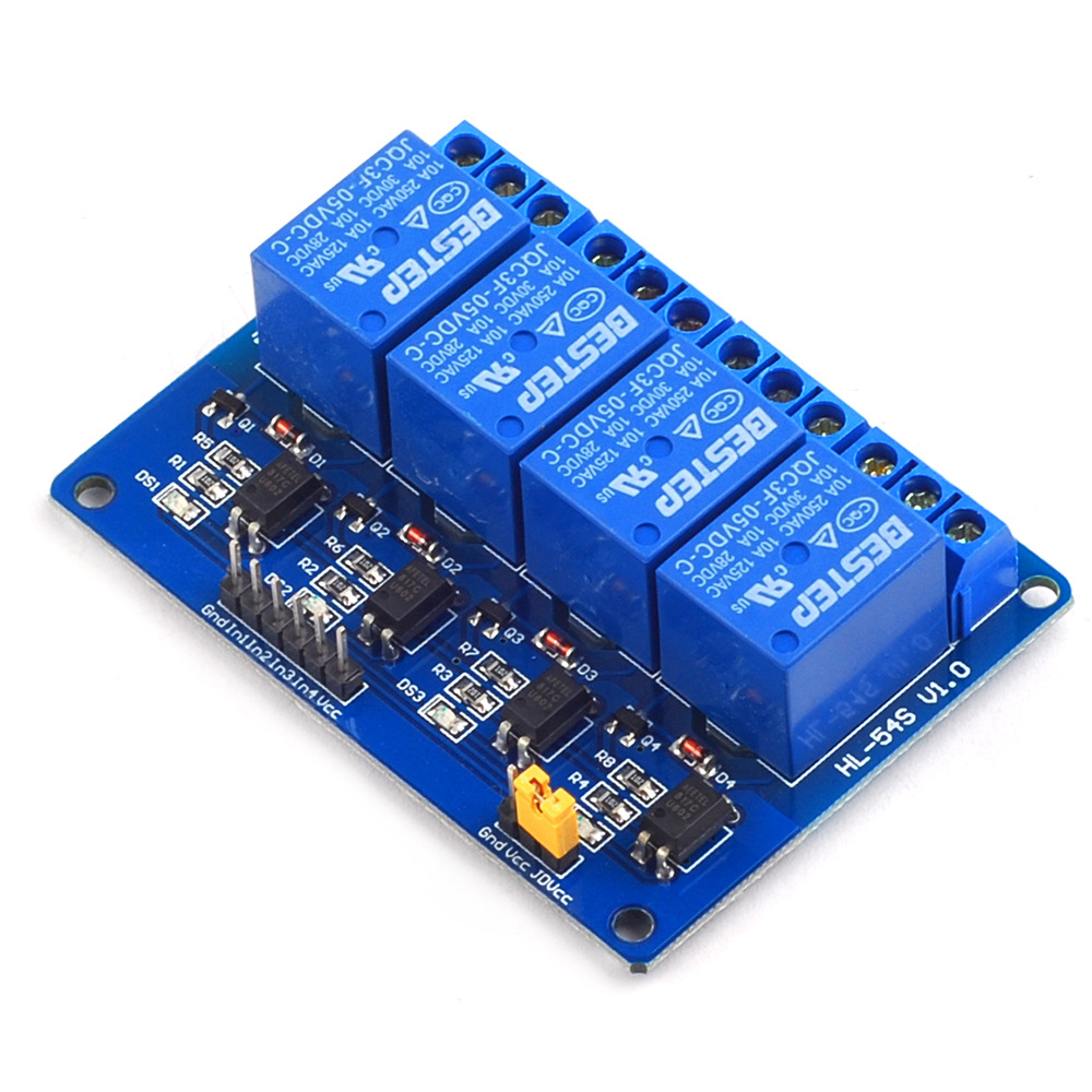 5V 4 Channel Relay Module 4-ch - Relay Module 4 Channel ulasan dan harga