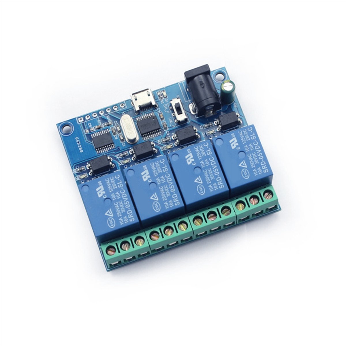 AT42 4 Channel USB Relay Modul - Relay Module 4 Channel ulasan dan harga