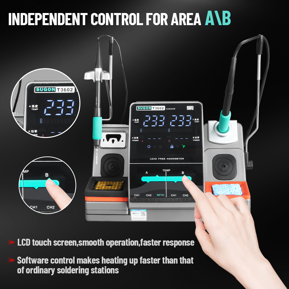 SUGON T3602 240W Soldering Sta - Soldering Iron Temperature Probe ulasan dan harga
