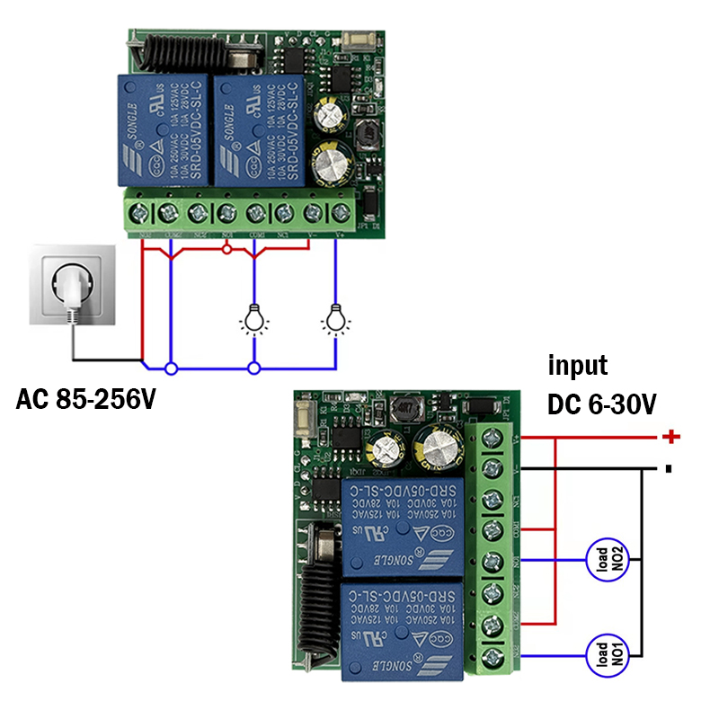 DC 9V 12V 24V AC 85-250V 2CH R - Joystick Module ulasan dan harga