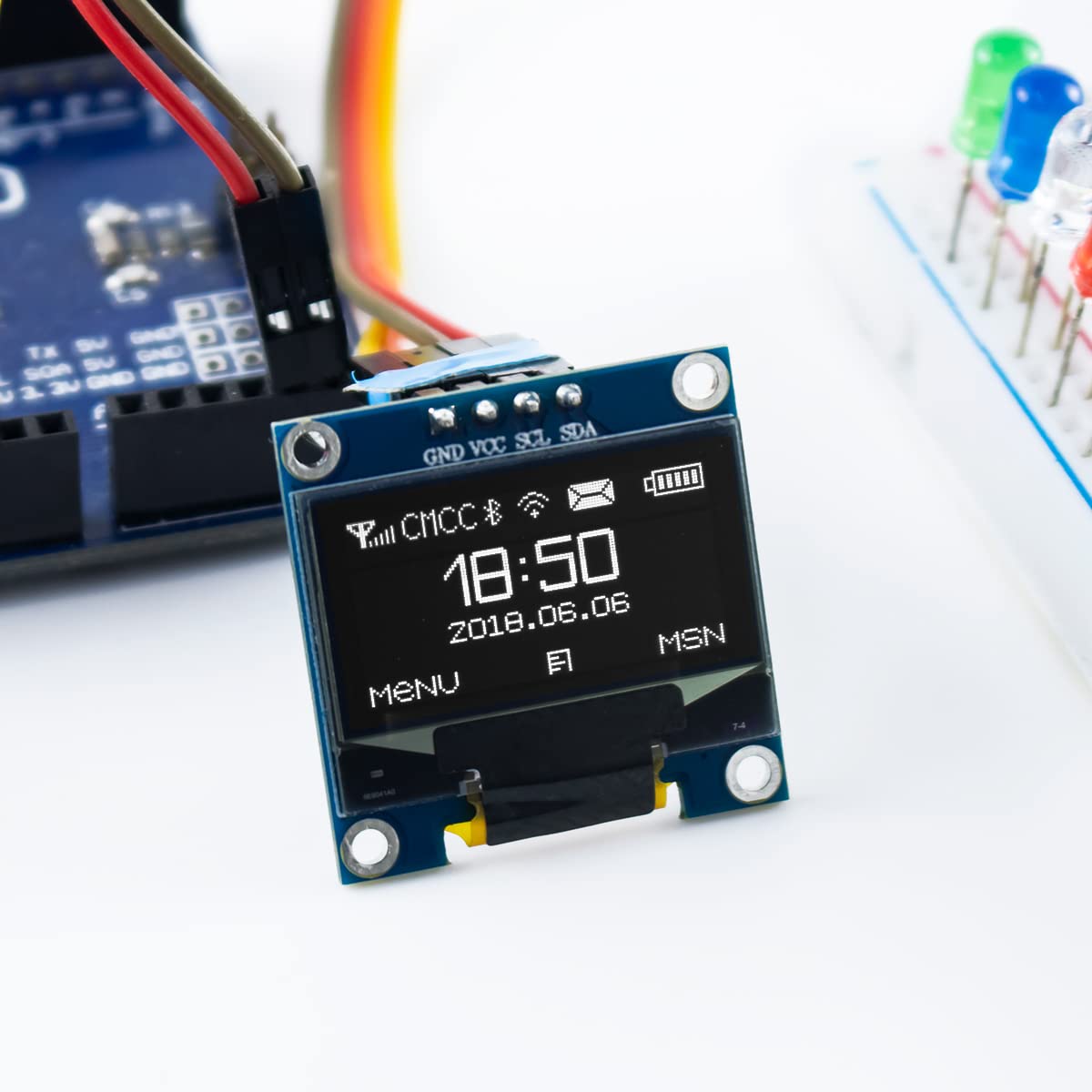 0.96 Inch OLED I2C IIC Display - Ssd1306 ulasan dan harga