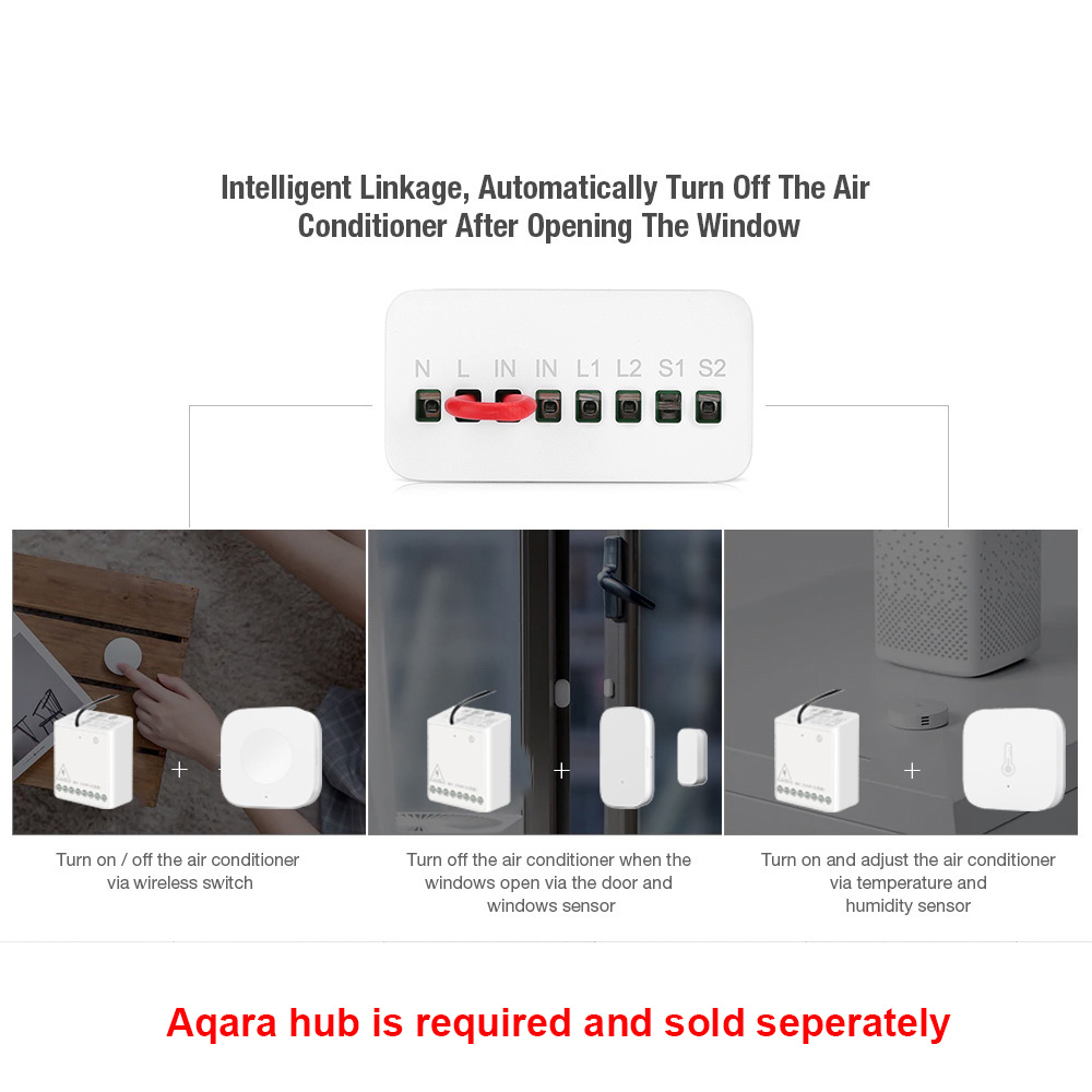 Original Aqara Smart Two-way C - Relay Module 1 Channel ulasan dan harga