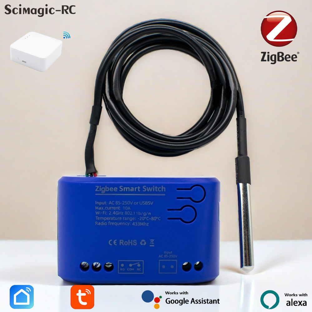 Zigbee Temperature Smart Switc - Relay Module 1 Channel ulasan dan harga