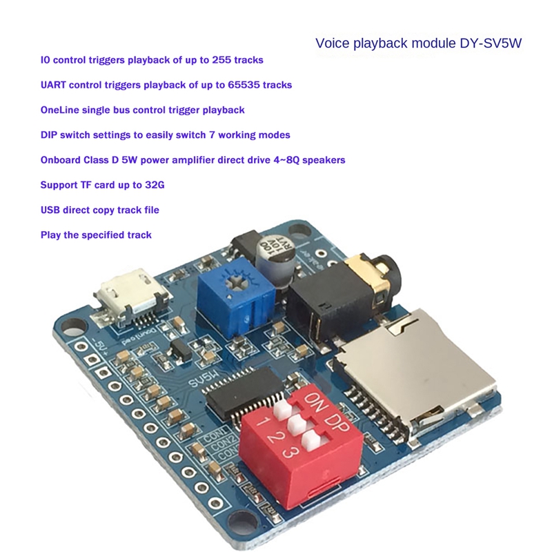 DY-SV5W Voice Playback Module  - Sd Card Module ulasan dan harga