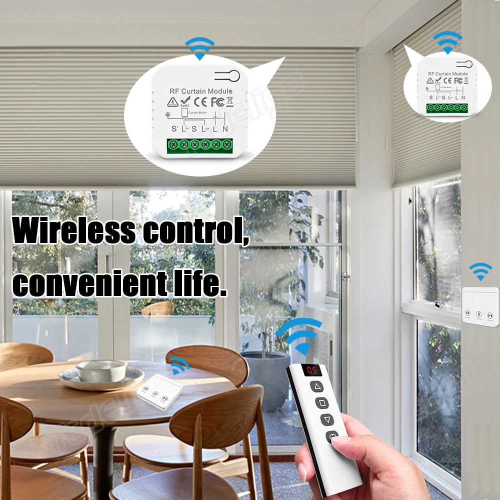 433 MHz RF Curtain Switch Modu - Ir Remote Module ulasan dan harga