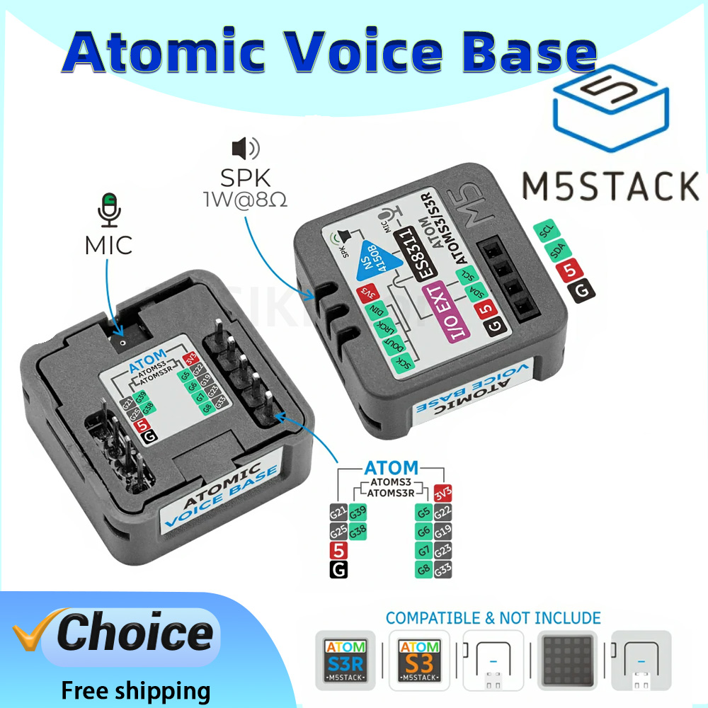 M5Stack Atomic Voice Base ES83 - Microphone Module ulasan dan harga