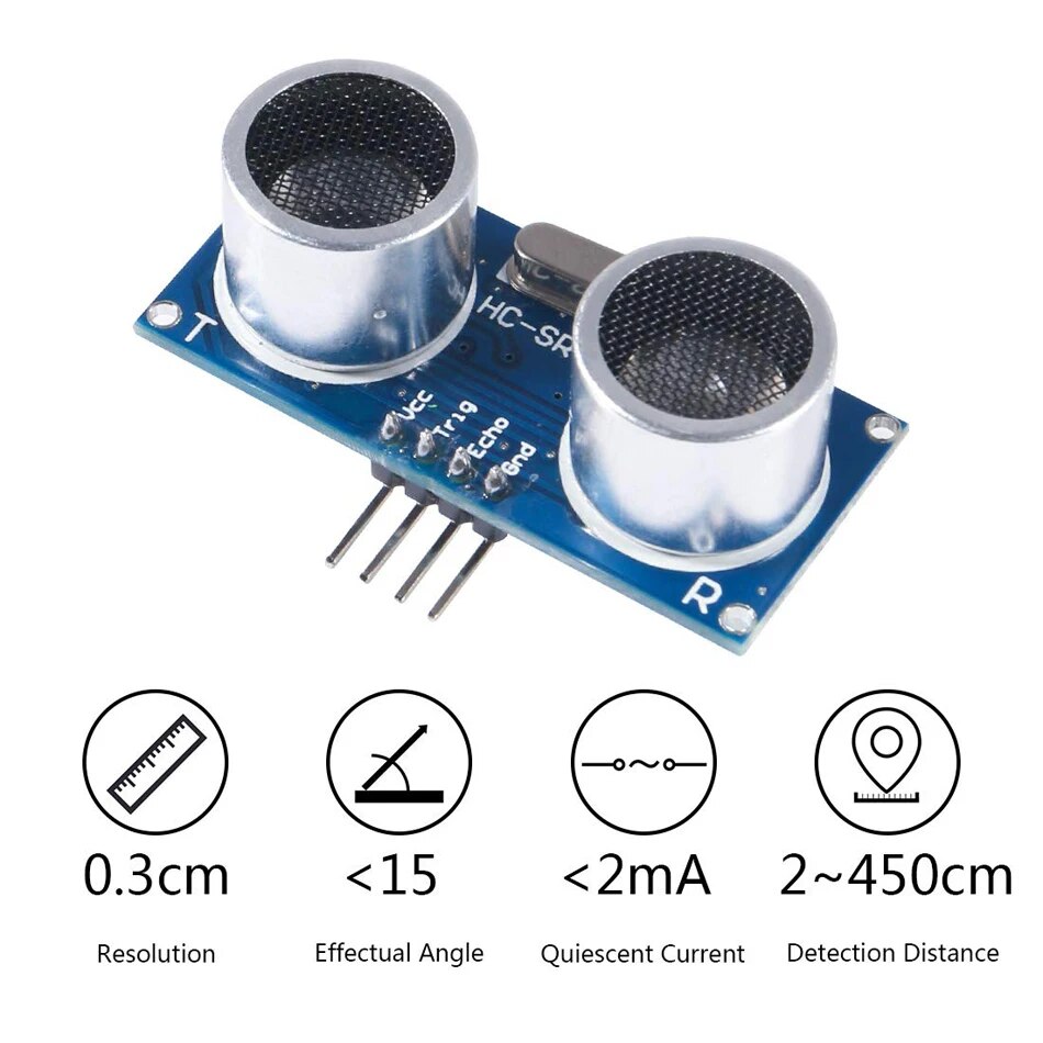 5 ultrasonic modules, MELIFE d - Ultrasonic Sensor Hc-Sr04 ulasan dan harga