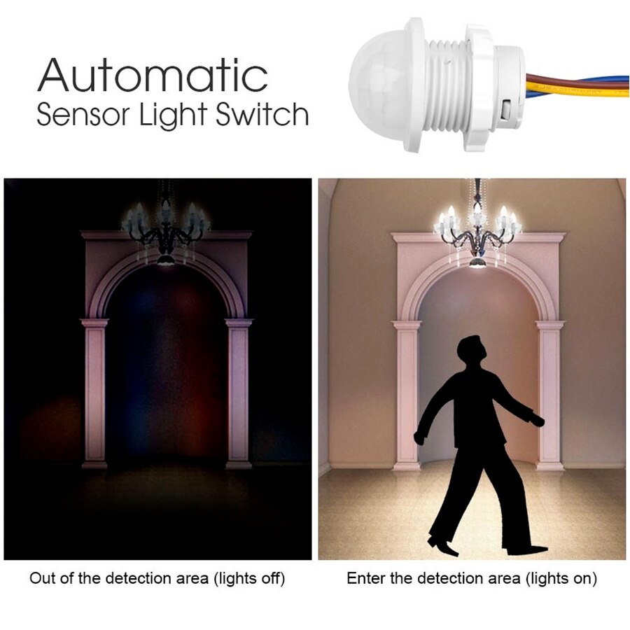 2PCS Smart PIR Sensor Detector - Pir Motion Sensor ulasan dan harga