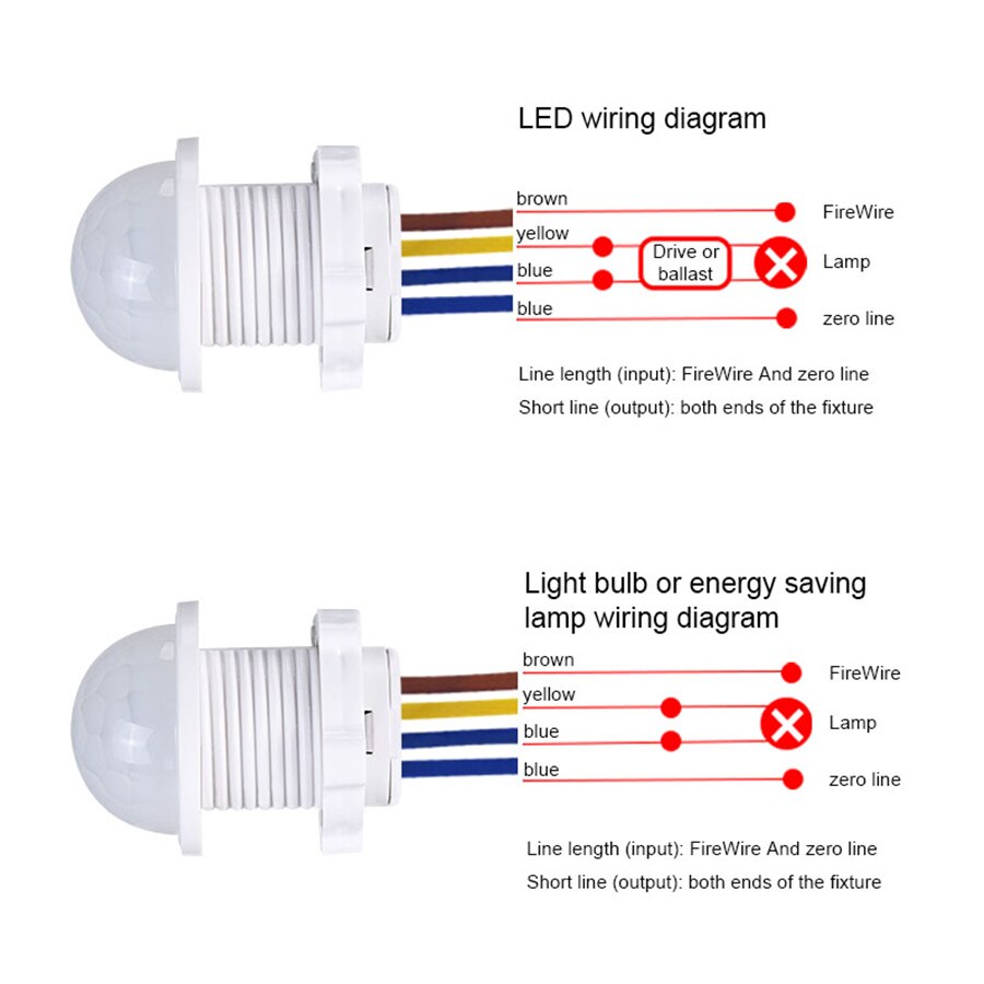 2PCS Smart PIR Sensor Detector - Pir Motion Sensor ulasan dan harga