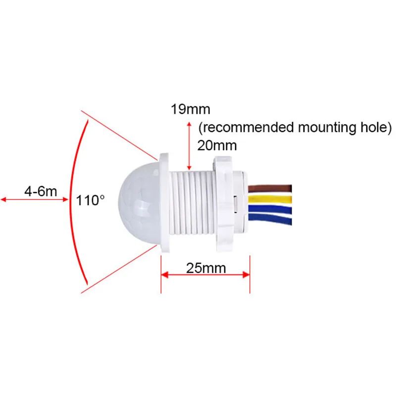 2PCS Smart PIR Sensor Detector - Pir Motion Sensor ulasan dan harga
