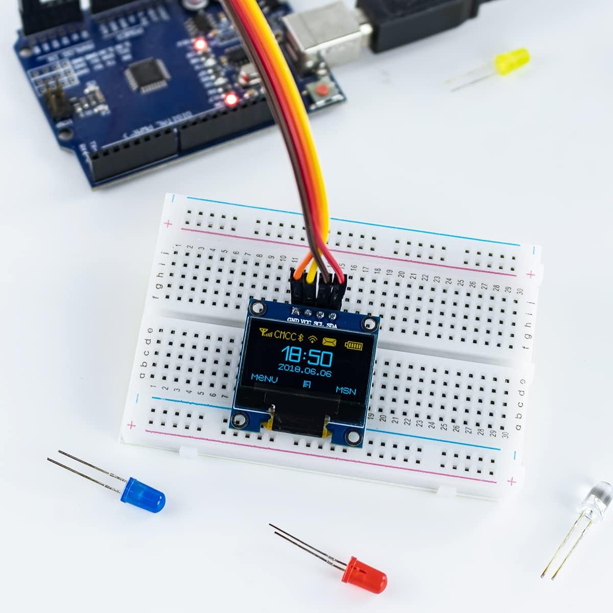 5 Pcs 0.96 Inch OLED I2C IIC D - Oled Display 0.96 ulasan dan harga