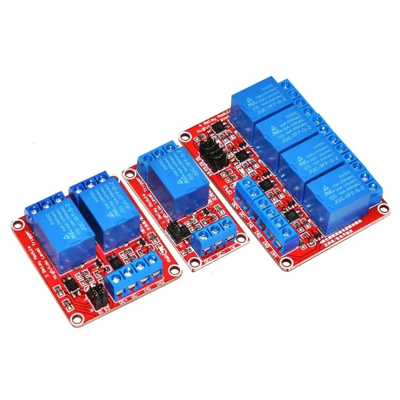 DC 5V 12V 24V 1 2 4 6 8 Channe - Relay Module 4 Channel ulasan dan harga