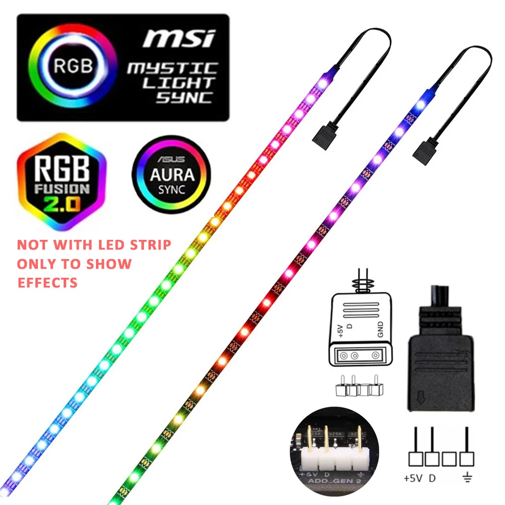 SATA Molex RGB Controller 5V 3 - Ws2812B Strip 5V ulasan dan harga