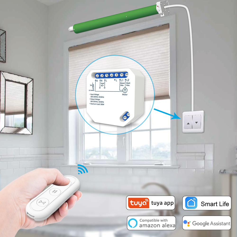 Tuya Smart Life Curtain Switch - Ir Remote Module ulasan dan harga