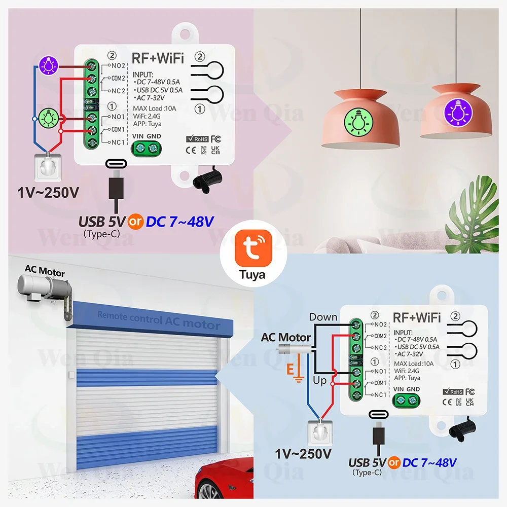 2CH Smart Light Switch Tuya,Wi - Ir Remote Module ulasan dan harga