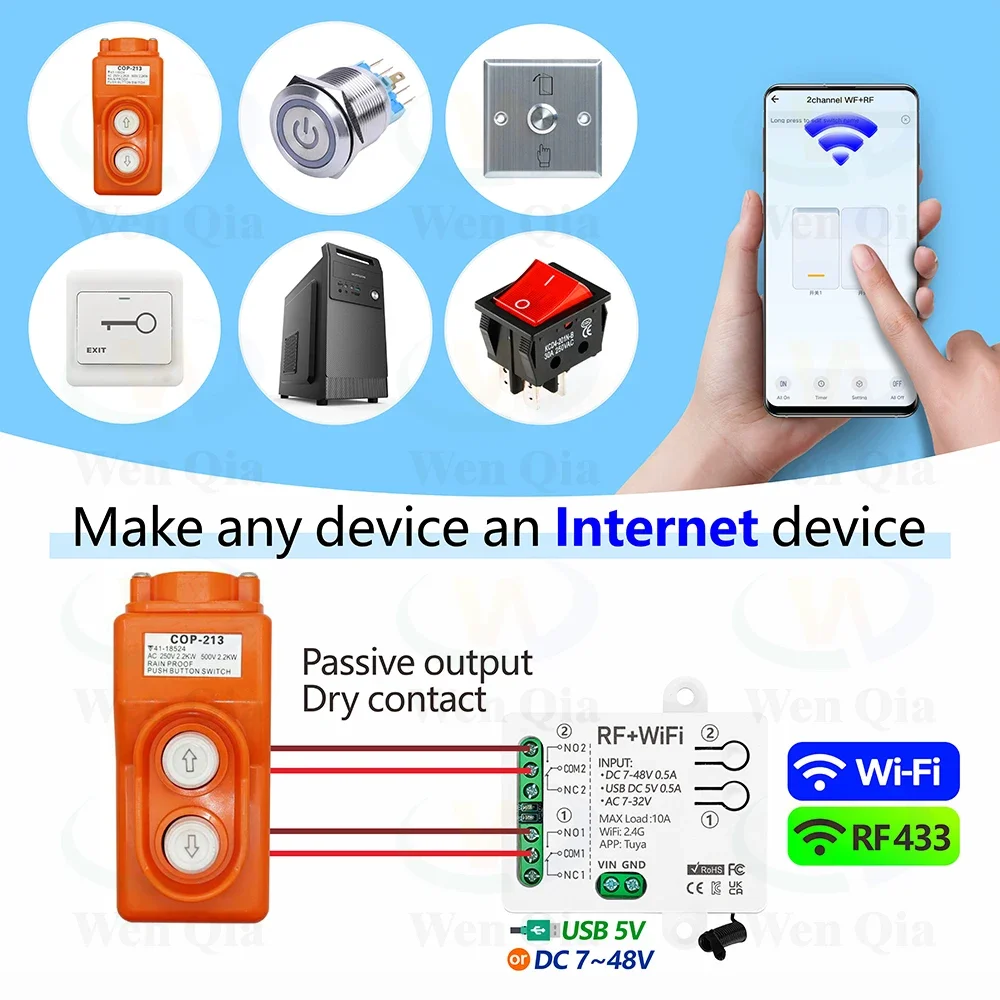 2CH Smart Light Switch Tuya,Wi - Ir Remote Module ulasan dan harga
