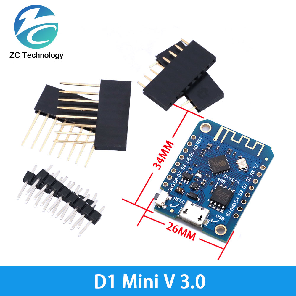 D1 Mini ESP8266 ESP-12F CH340G - Dht22 ulasan dan harga