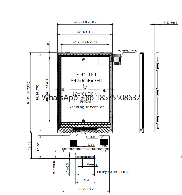 Industrial 2.4-inch TFTLCD tou - Ili9341 ulasan dan harga