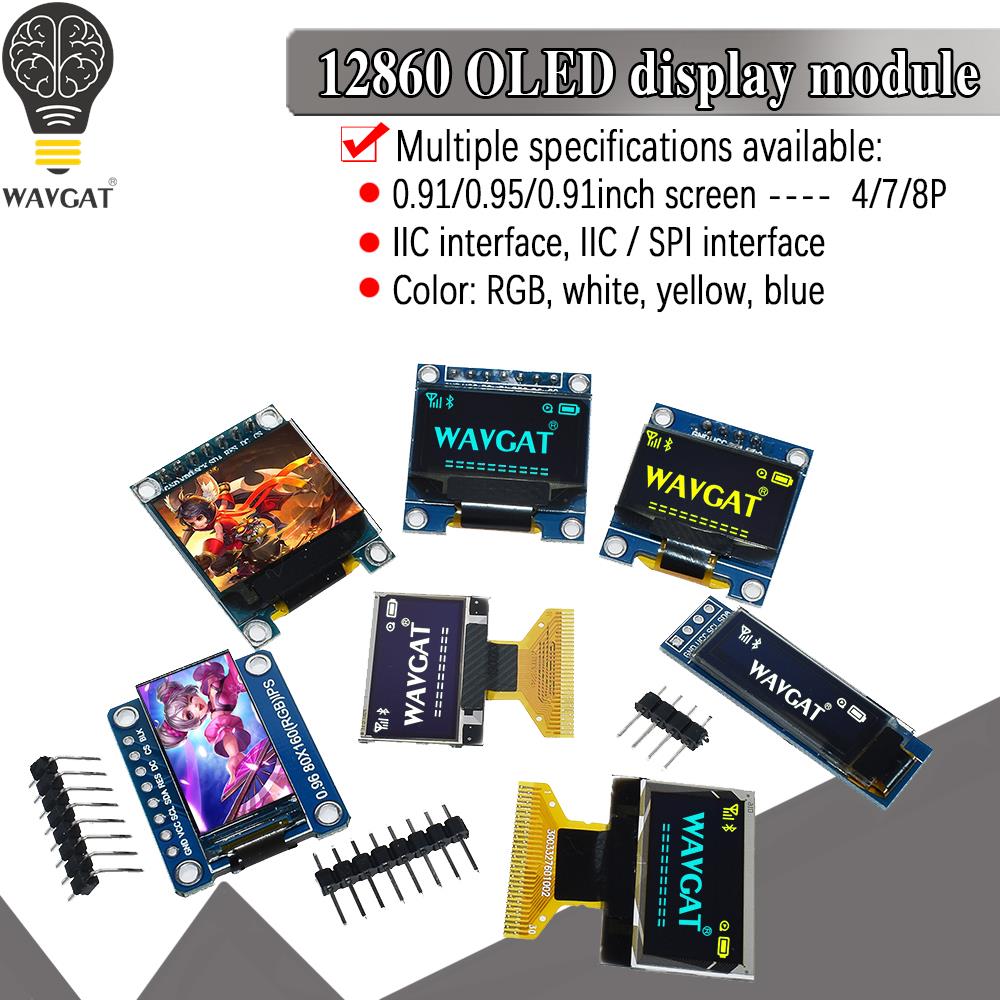 White Yellow Blue Color 4Pin 7 - Oled Display 0.96 ulasan dan harga
