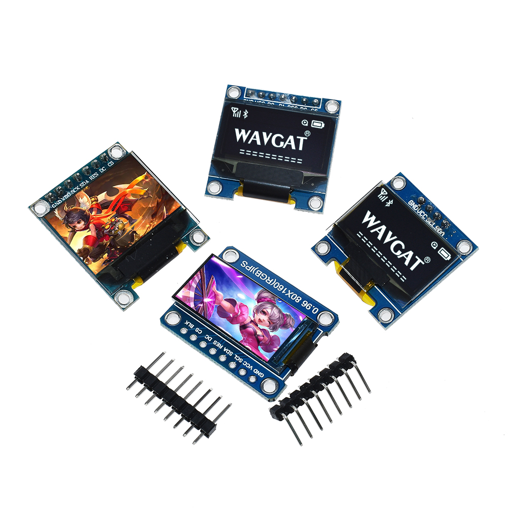 White Yellow Blue Color 4Pin 7 - Oled Display 0.96 ulasan dan harga