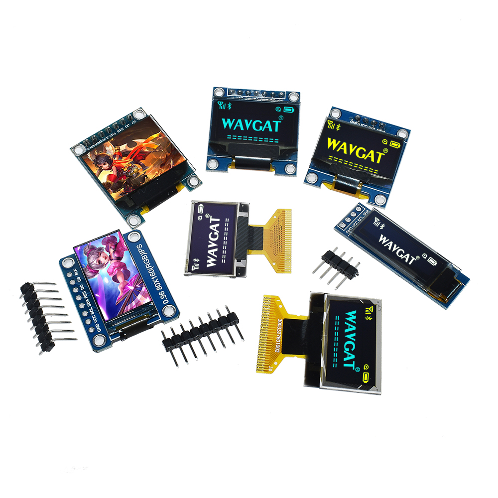 White Yellow Blue Color 4Pin 7 - Oled Display 0.96 ulasan dan harga