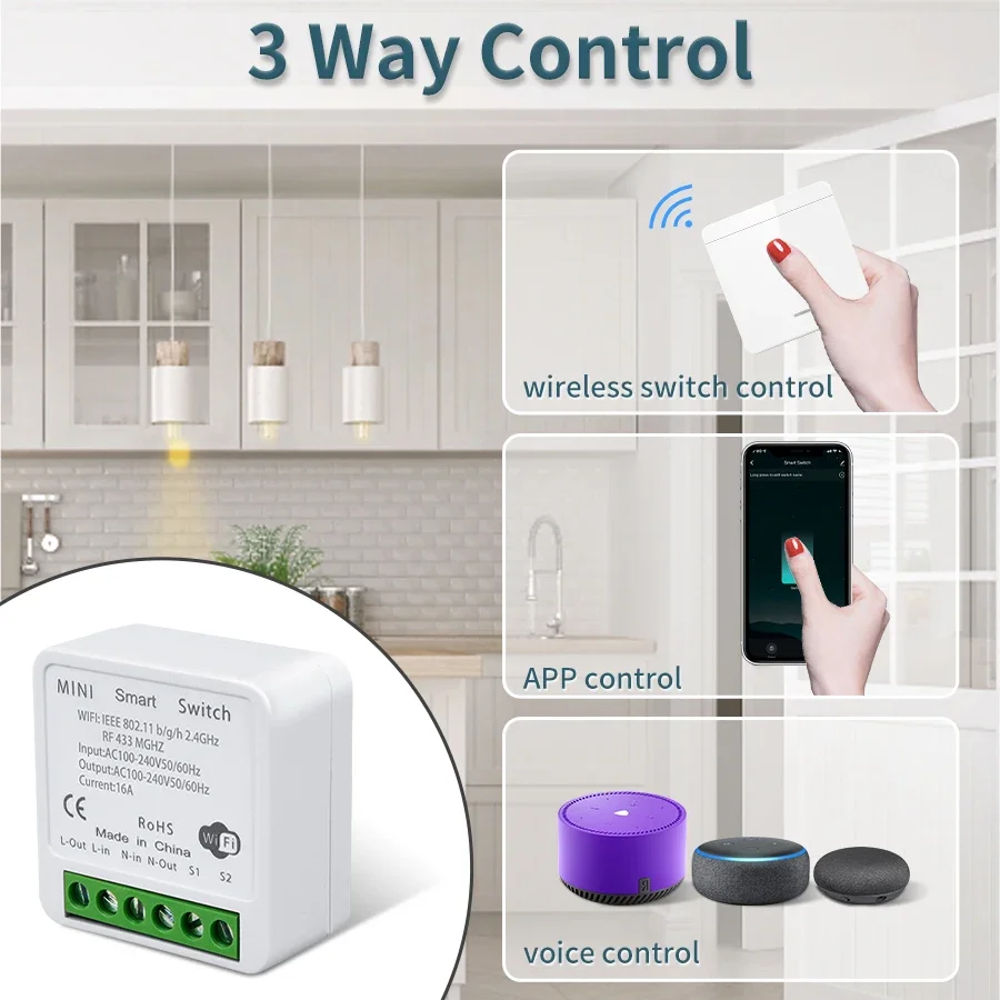 Wifi RF 433MHz Smart Switch Tu - Ir Remote Module ulasan dan harga