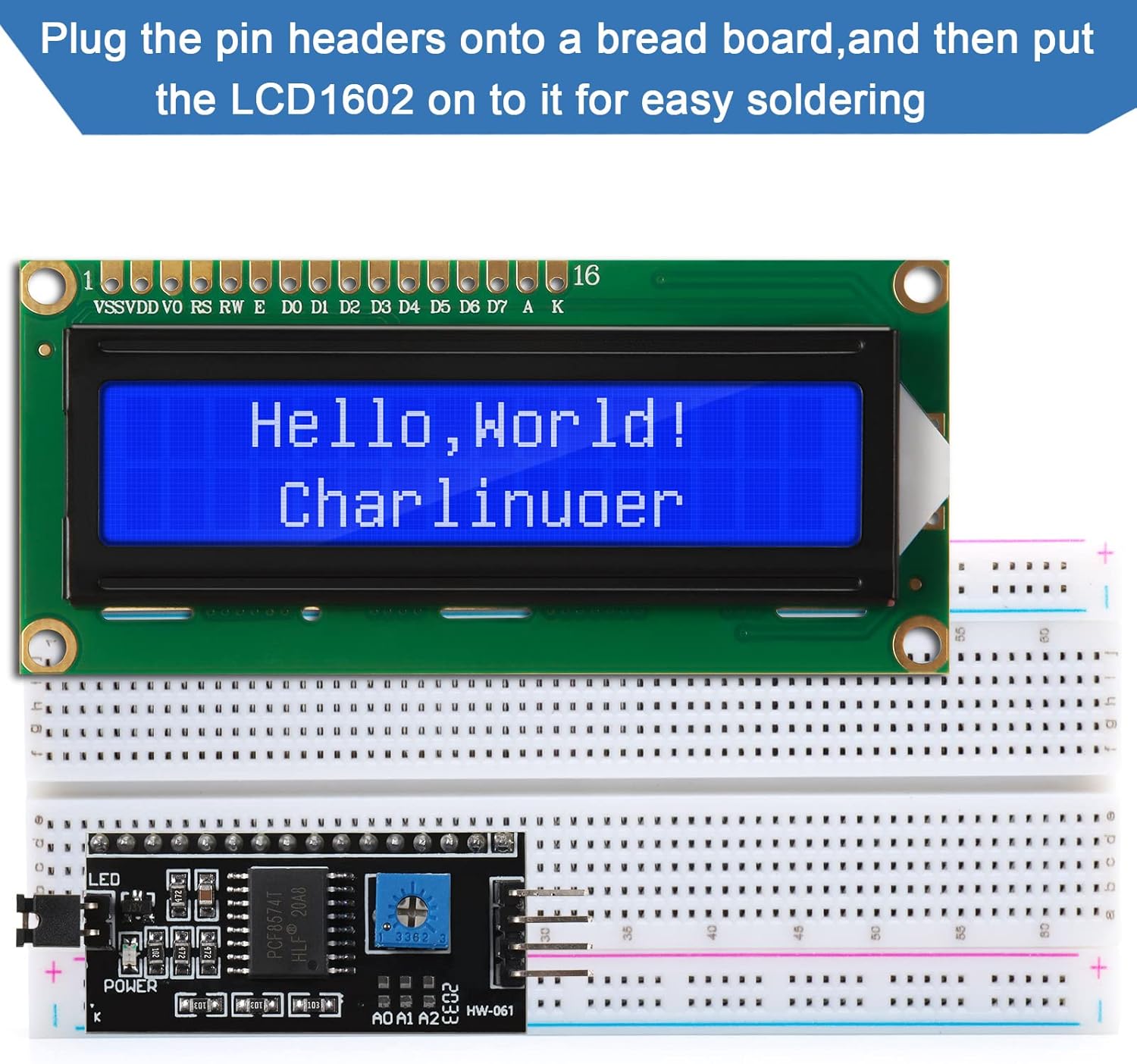 1Set 1602 LCD 20*4 Blue Screen - Lcd 1602 ulasan dan harga