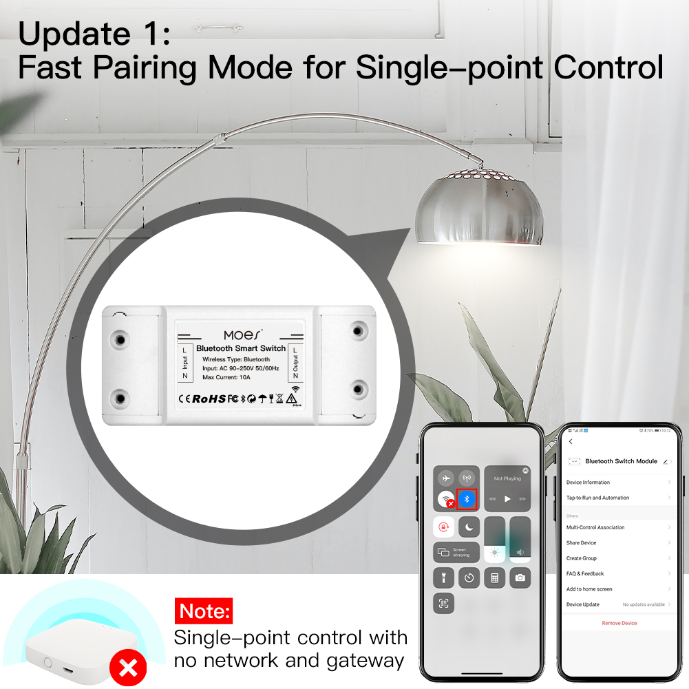 MOES Bluetooth Smart Switch Re - Joystick Module ulasan dan harga
