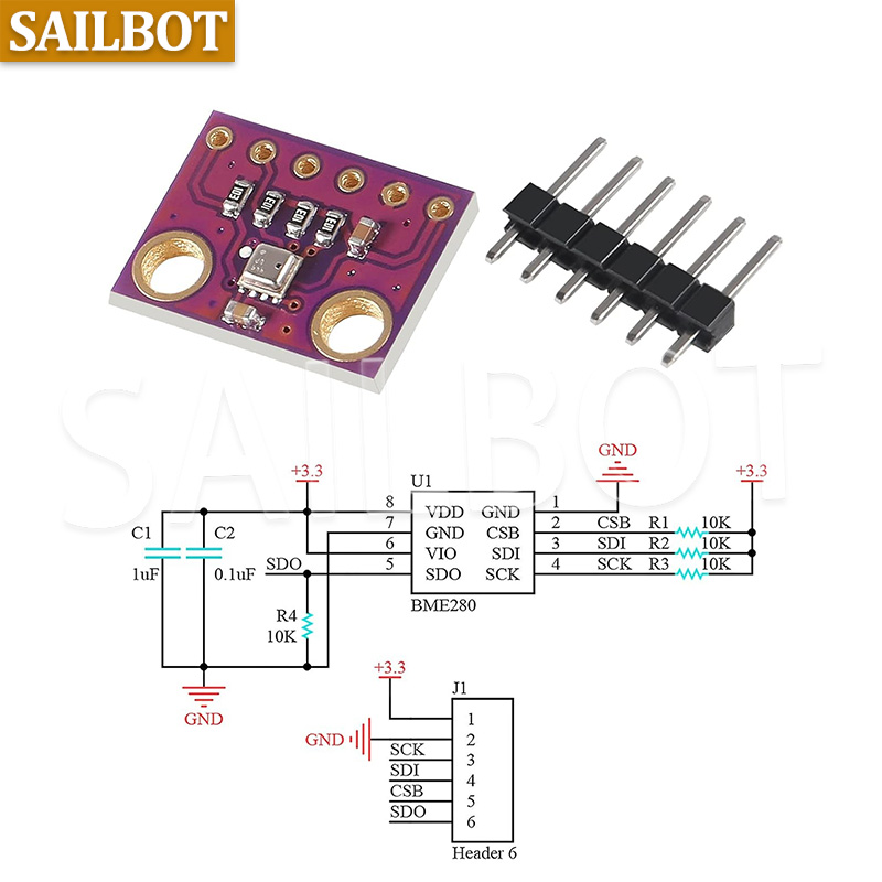 BME280 5V 3.3V Digital Sensor  - Bme280 ulasan dan harga