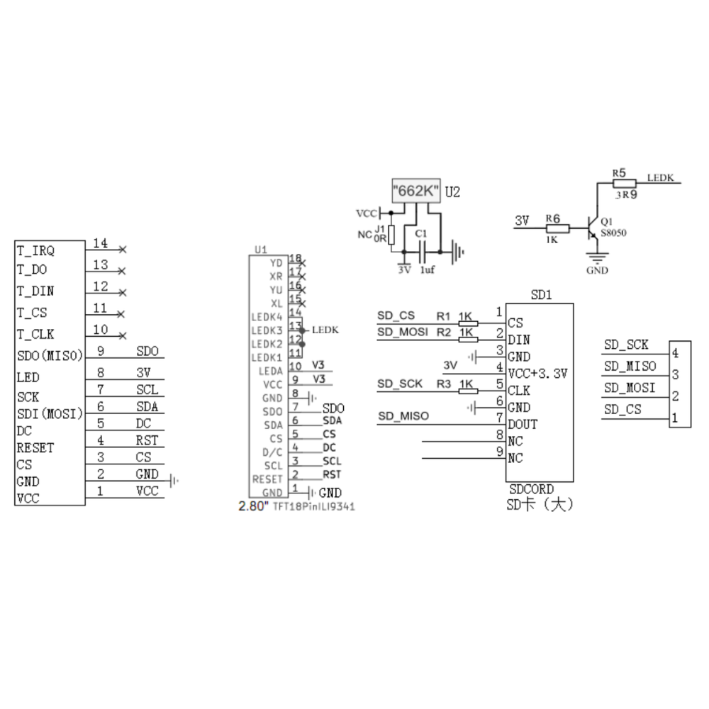 2.8 Inch TFT LCD Display Modul - Ili9341 ulasan dan harga