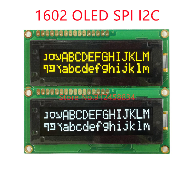 1602 16X2 OLED SPI I2C 3.3v or - Lcd 1602 ulasan dan harga